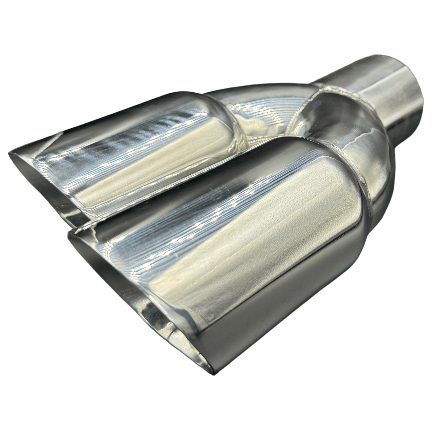 Double Chrome Dikwandig Schuin Aflopend Links